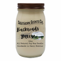 Jar of 'Backroads Breeze' candle from Southern Scents Co. on a white background