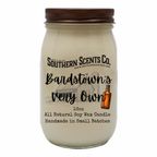 Jar candle with 'Southern Scents Co.' label on a white background
