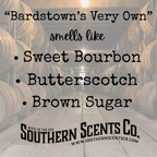 Advertisement for Southern Scents Co. with text about Bardstown's scent profile.