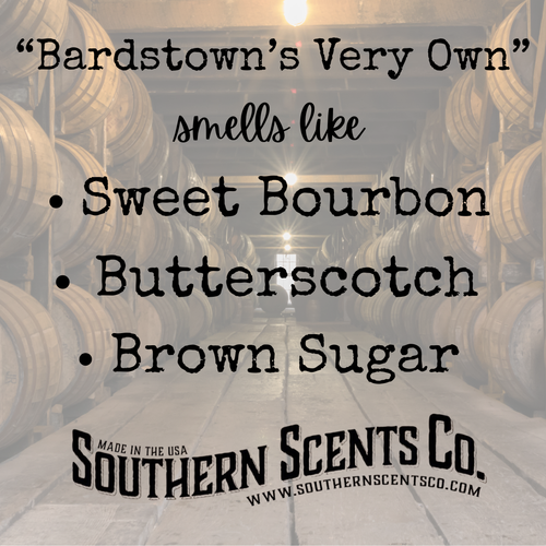 Advertisement for Southern Scents Co. with text about Bardstown's scent profile.